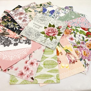 Set di 16 tovaglioli per decoupage - Saacibo Spring Mix