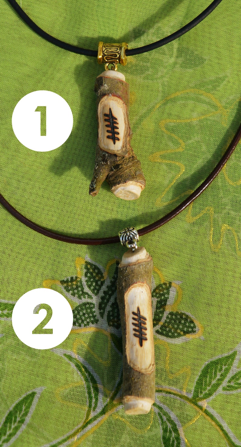 Sureau Ogham Ruis pendant