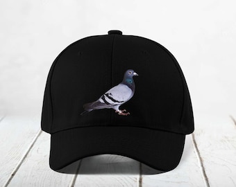 Beautiful Pigeon Unisex DTF Printed Logo Baseball Cap Dad Hat Sport Cap