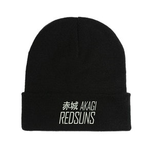 Akagi Redsuns equipo inicial D anime bordado gorro sombrero invierno otoño gorra