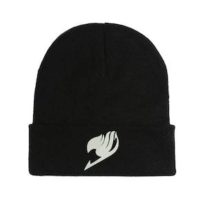 Fairy Tail Anime Logo Embroidered Beanie Hat Winter Autumn Cap