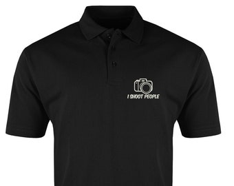 T-shirt Fotografo 'I Shoot People' &ndash; Divertente Maglietta Uomo Con Macchina Fotografica