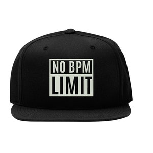 No-Minute Limit Lustiger Slogan Sport Training Bestickte Snapback Cap Fullcap Flat Bill Cap Hip Hop Mütze Bild 1