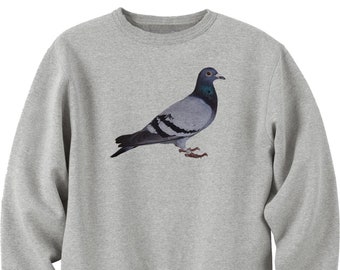 Beautiful Pigeon Logo Unisex Men's Cotton Trendy Printed Sweatshirt Jumper Pullover