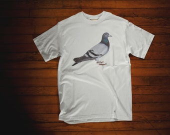 Schöne Taube Herren Baumwolle T-shirt Top Tee