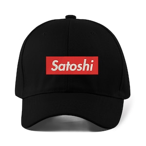 Satoshi Krypto Bitcoin Logo Bestickte Baseballkappe Dad Hat Sport Cap Unisex