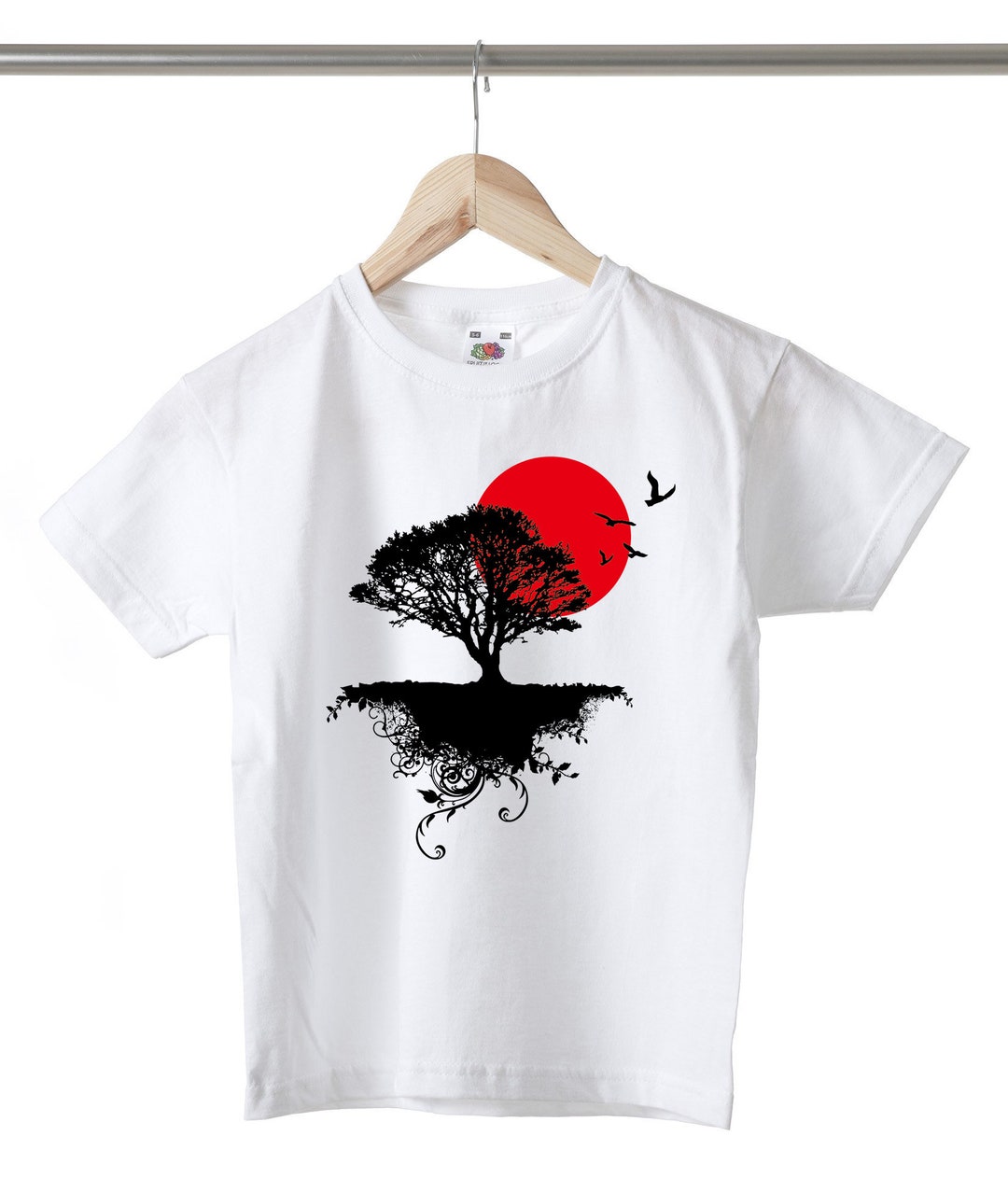 Japanese Nature Landscape Art Unisex Kids Girls Boys Cotton