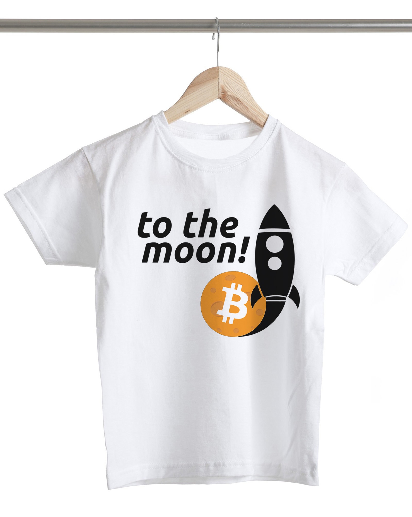 Bitcoin Crypto Rocket to the Moon Unisex Kids Girls Boys T-shirt Cotton  Trendy Printed White Top Tee - Etsy
