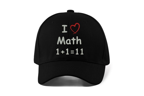 I Love Math Funny Slogan Mathematic Embroidered Baseball Cap Dad Hat Sport  Cap Unisex -  Canada