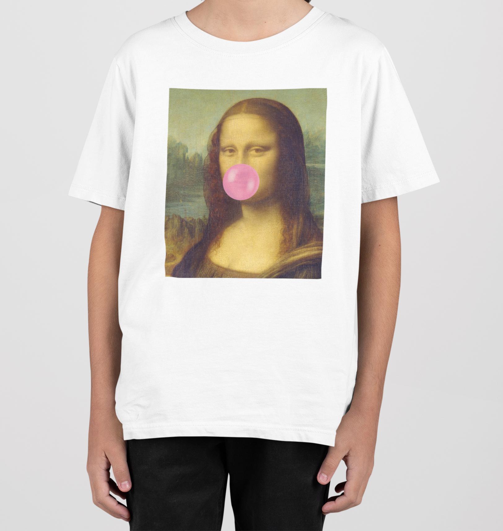 Mona Lisa Bubble Gum Funny Parody Unisex Kids Girls Boys Cotton