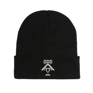 Twin Peaks Symbol Embroidered Beanie Hat Winter Autumn Cap Warm Soft Comfortable