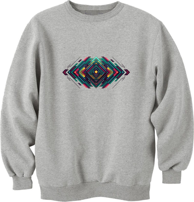 Ethnic Tribal Digital Abstract Ornament Unisex Men/'s Cotton Trendy Printed Sweatshirt Jumper Pullover
