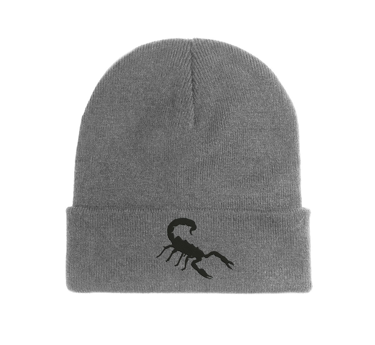 Scorpion Logo Embroidered Beanie Hat Winter Autumn Cap Warm Soft Comfortable