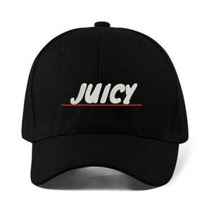 Juicy Classic Hip Hop Rap Old School Embroidered Baseball Cap Dad Hat Sport Cap Unisex