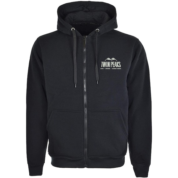 Twin Peaks Town Hills Embroidered Unisex Men's Cotton Zipped