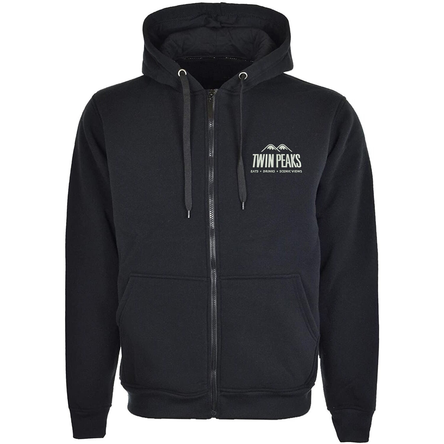 Twin Peaks Town Hills Embroidered Unisex Men's Cotton Zipped