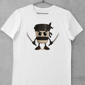 Cappuccino Assassino Funny Italian Brainrot Meme Men&#39;s Unisex Women&#39;s Printed Cotton T-shirt Top Tee