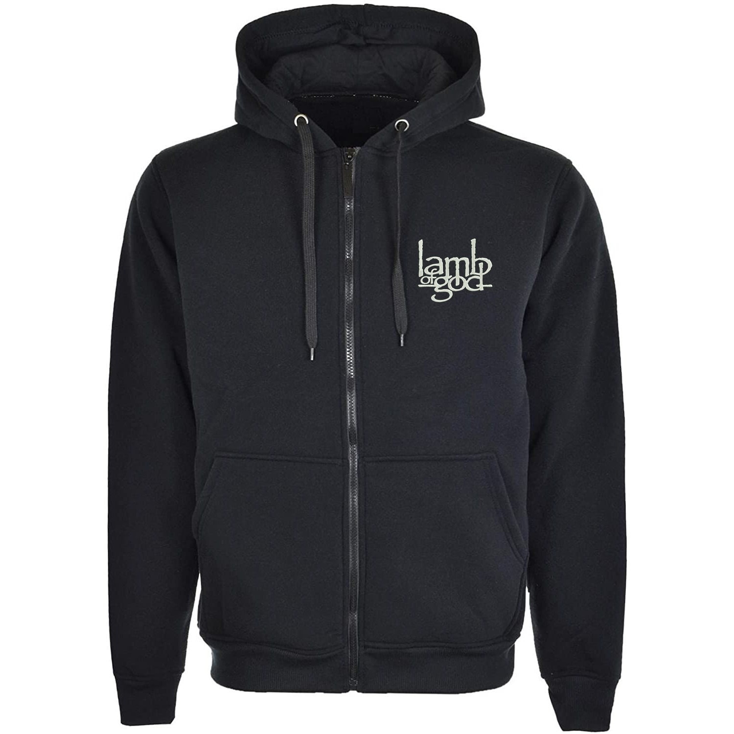 Lamb of God Funny Embroidered Unisex Men's Cotton Zipped Lamb of God Funny Embroidered Unisex Men's Cotton Zipped