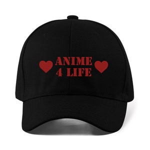 Anime For Life Embroidered Baseball Cap Dad Hat Sport Cap Unisex
