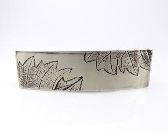 Barrette à cheveux feuille de vigne