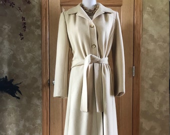 Gorgeous Vintage Chinese Cashmere Trench Coat / Long Pea Gorgeous Vintage Chinese Cashmere Trench Coat / Long Pea