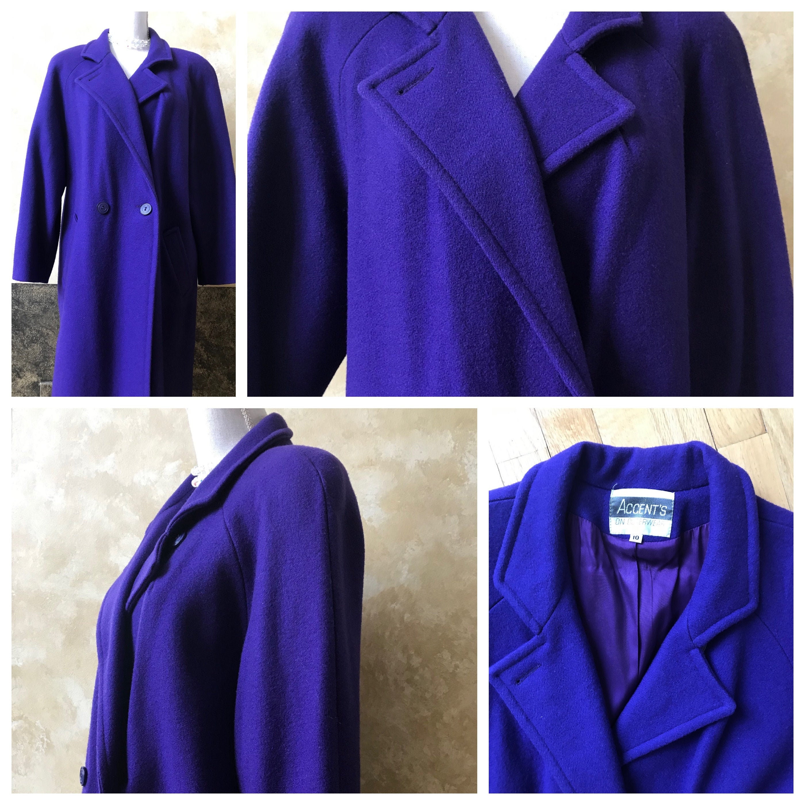 purple peacoat