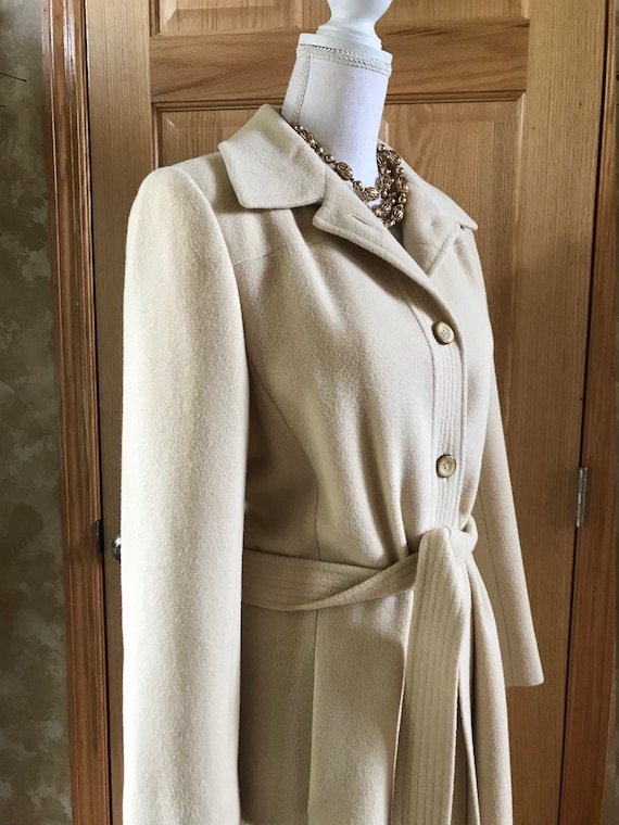 Vintage Chinese Cashmere Trench Coat / Long … Gem