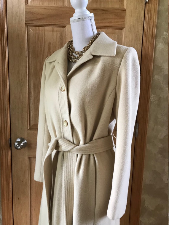 Vintage Chinese Cashmere Trench Coat / Long … Gem