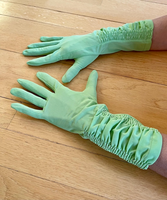 green gloves fancy dress One Shoulder Draped Gown M / Green main image 1