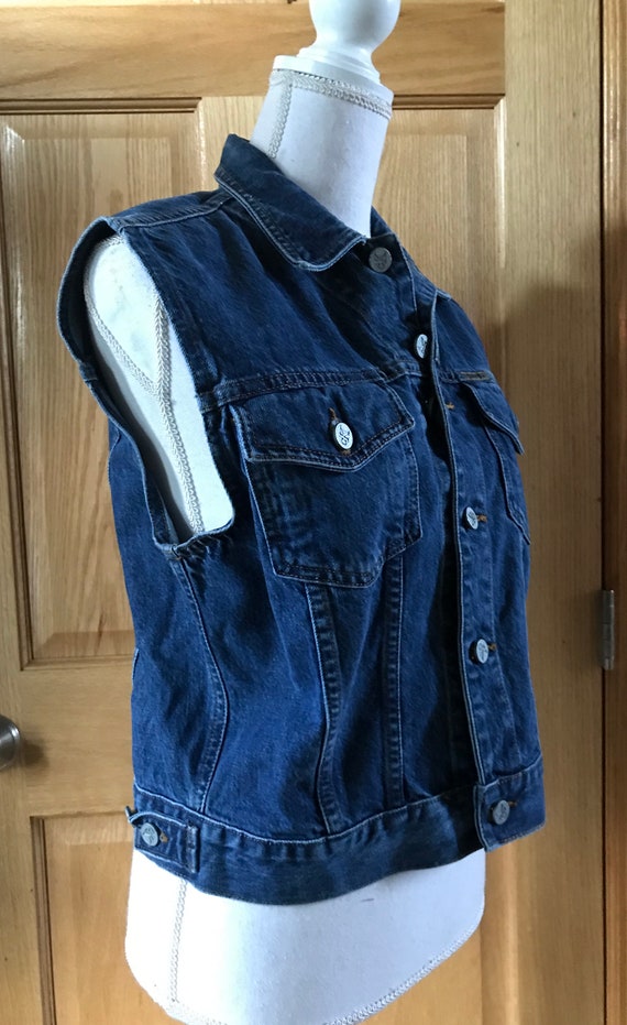 Vintage Calvin Klein Jean Jacket Vest by Calvin Klein… Gem