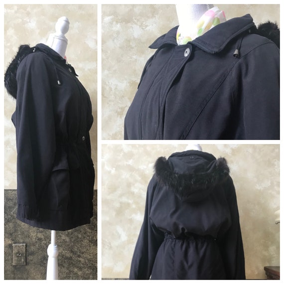 Vintage London Fog Winter Coat with Detachable Fu… - image 2