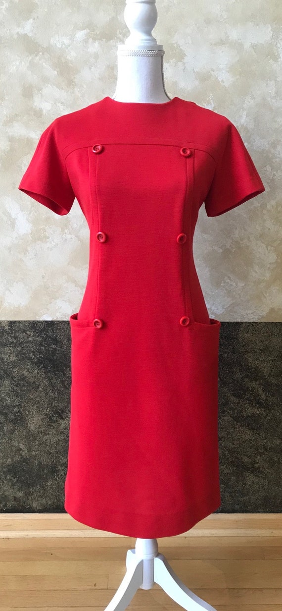 Vintage 1960s Mod Mini Dress - image 5