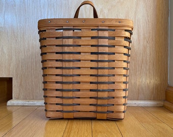 Vintage 1994 Longaberger Maple Wood Basket: Handmade USA