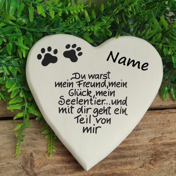 Tiergedenkstein, Tiergrabstein, Hund, Katze, Grabschmuck,Spruch