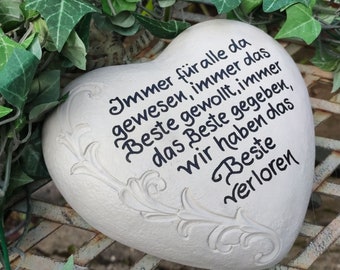 Grave decoration, memorial stone, heart, tombstone, mourning
