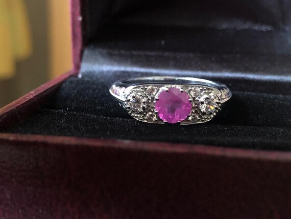 m79-0.100ct F INT ORANGY PINK Si1 FS｜アクセサリー - アクセサリー