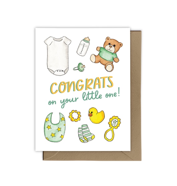 Congrats On The Little One Card Congrats On The Little One Card