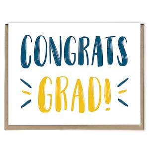 Congrats Grad Card, Graduation Card, Congratulations