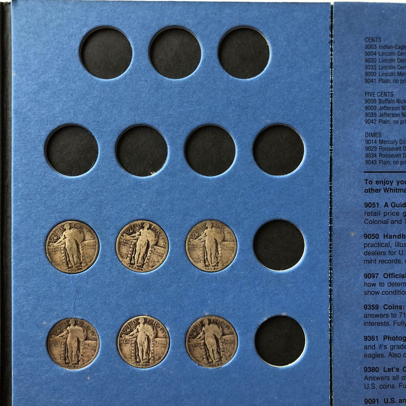 BOOK OF QUARTERS Whitman Coin Folder With 20 Coins Etsy