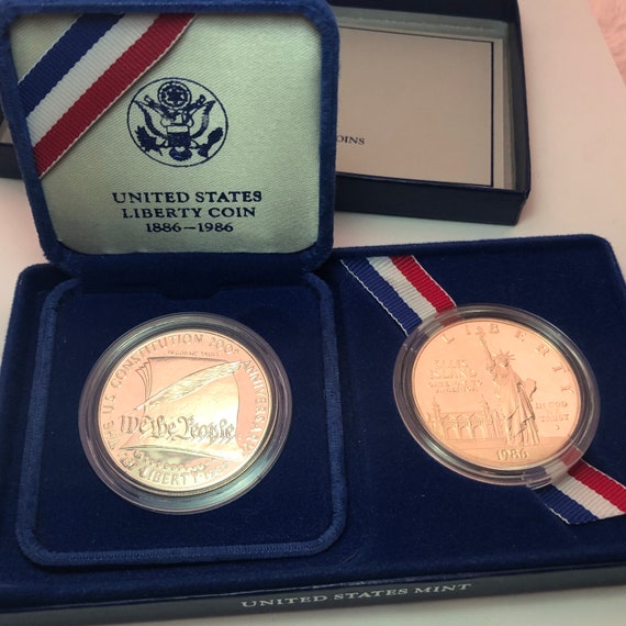 1986 United States Liberty Coin & 1987 United States Constitution 