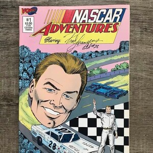 Vintage Fred Lorenzen Comic Book VORTEX comics The Legends of Nascar &#39;90&#39;s era
