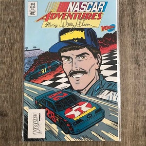 Vintage Davey Allison #28 Comic Book VORTEX comics Nascar Adventures '90's era