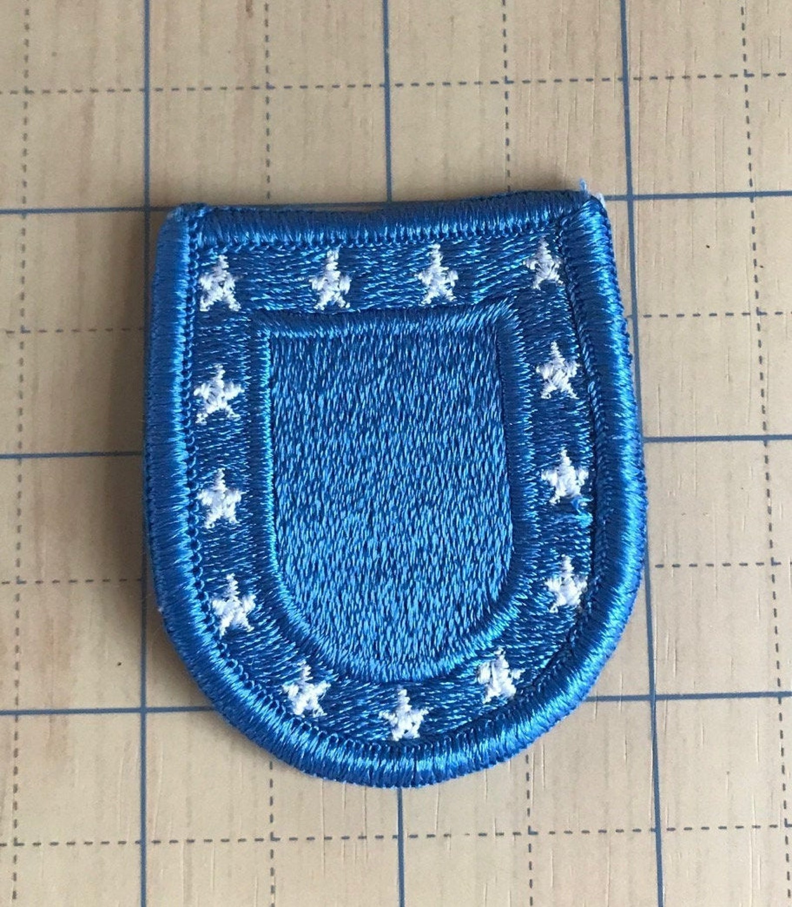 US Army Beret Flash Patch Blue W/ Stars NEW Etsy