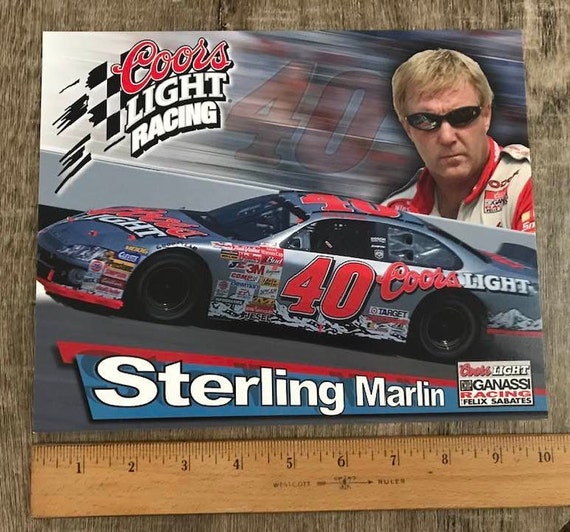 2002 Sterling Marlin Hero Card 8x10 Coors 40 - Etsy