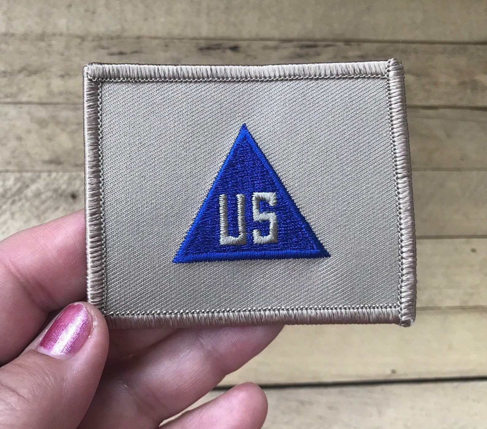 Vintage US Army Civilian Service Patch Khaki New Unused Etsy