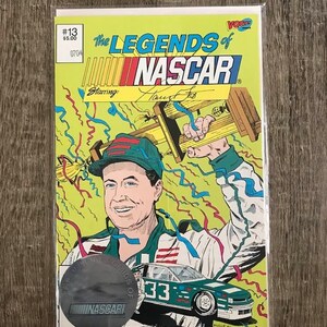 Vintage Harry Gant Comic Book- HOLOGRAM ED. VORTEX comics Legends of Nascar &#39;90&#39;s era