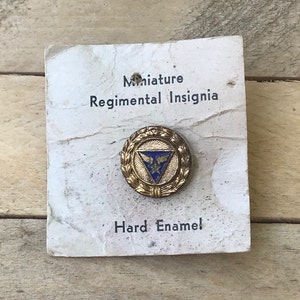 Vintage WWII Army Air Corps Regimental Pin Old Mini Screw back Tiny OBSOLETE