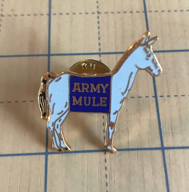 Vintage West Point Army Mule Pin Military Academy Lapel / Hat Etsy