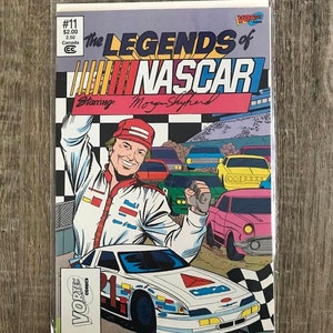 Vintage Morgan Sheperd Comic Book VORTEX comics Legends of Nascar &#39;90&#39;s era
