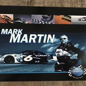 Mark Martin 6 Viagra Hero Card 8x10 w/ stats